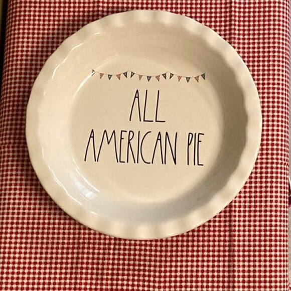 Rae Dunn Other - Rae Dunn ALL AMERICAN PIE Ceramic Pie Dish